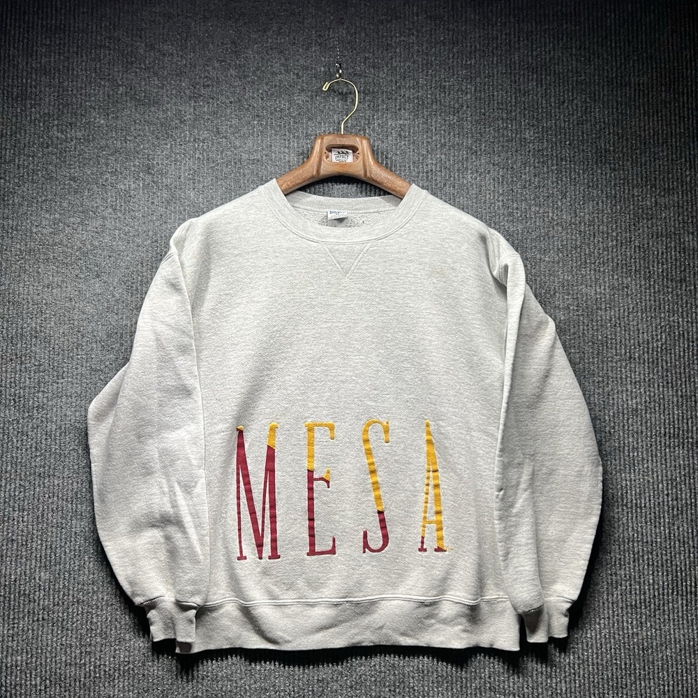Vintage Russell Athletic‎ Mesa University Sweatshirt Mens XL Gray Made In USA